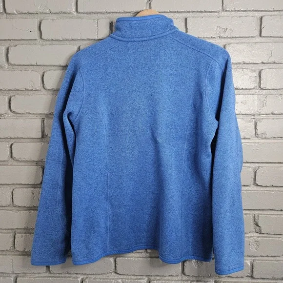 Patagonia Womens Better Sweater Large Fleece Pullover Blue 1/4 Zip - Picture 4 of 11